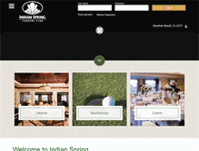 Tablet Screenshot of indianspringcc.com